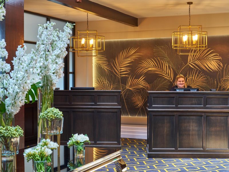 The Reception at 4 star Summerhill House Hotel Wicklow