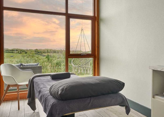 spa treatment and massage room